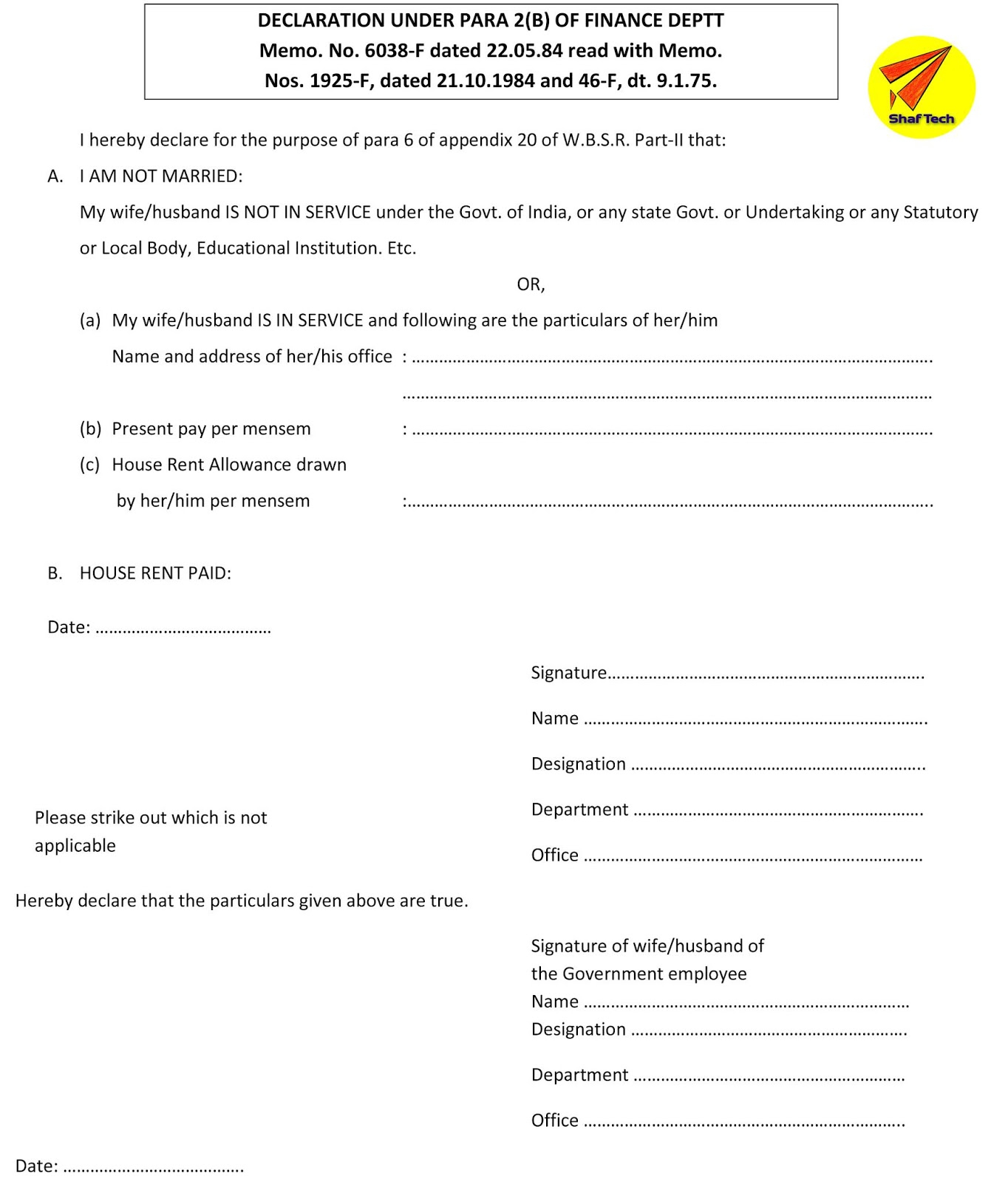 travel self declaration form india