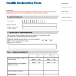 Health Declaration Form Singapore Declaration Form