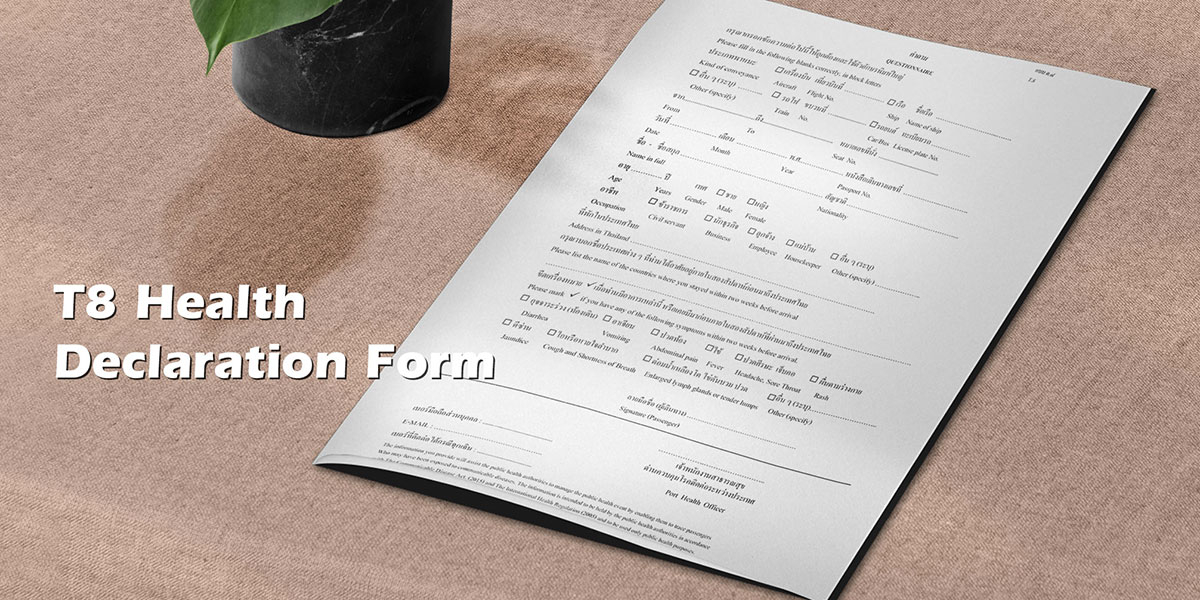 Health Declaration T8 Form ThaiEmbassy Health Declaration T8 Form ThaiEmbassy