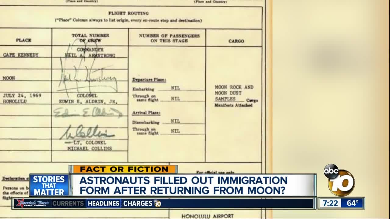 Apollo 11 Customs Form Legit YouTube Apollo 11 Customs Form Legit YouTube