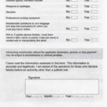 Declaration Letter Customs Certify Letter