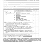 Health Declaration Form Template