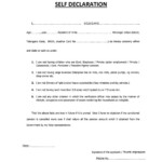PDF Self Declaration Form PDF Download PDFfile
